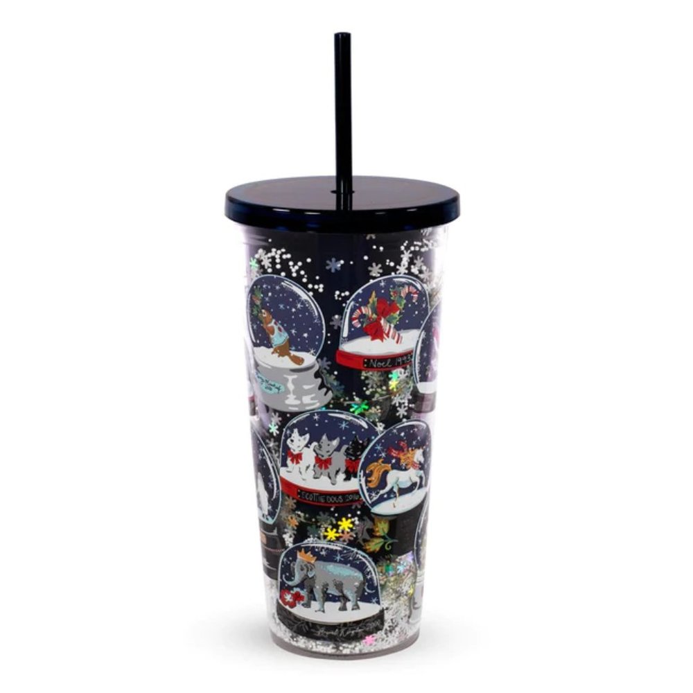 New Vera Bradley SNOW GLOBES Tumbler